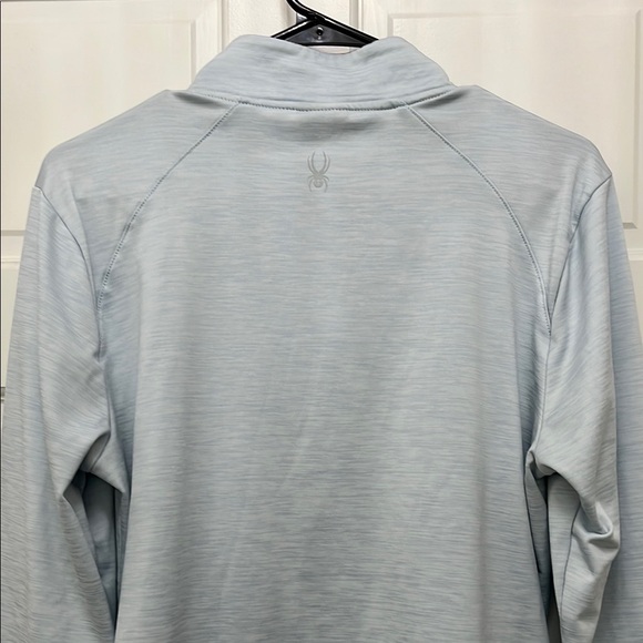 Spyder Half Zip Fleece Lined Sweatshirt in Soft Heather Blue - Size XL - Picture 8 of 14